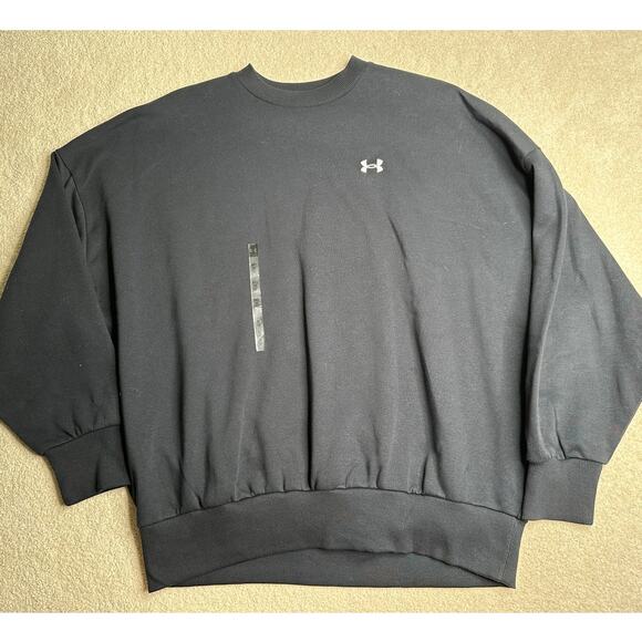 Under Armor: Black Crewneck Sweatshirt NWT - Picture 3 of 7